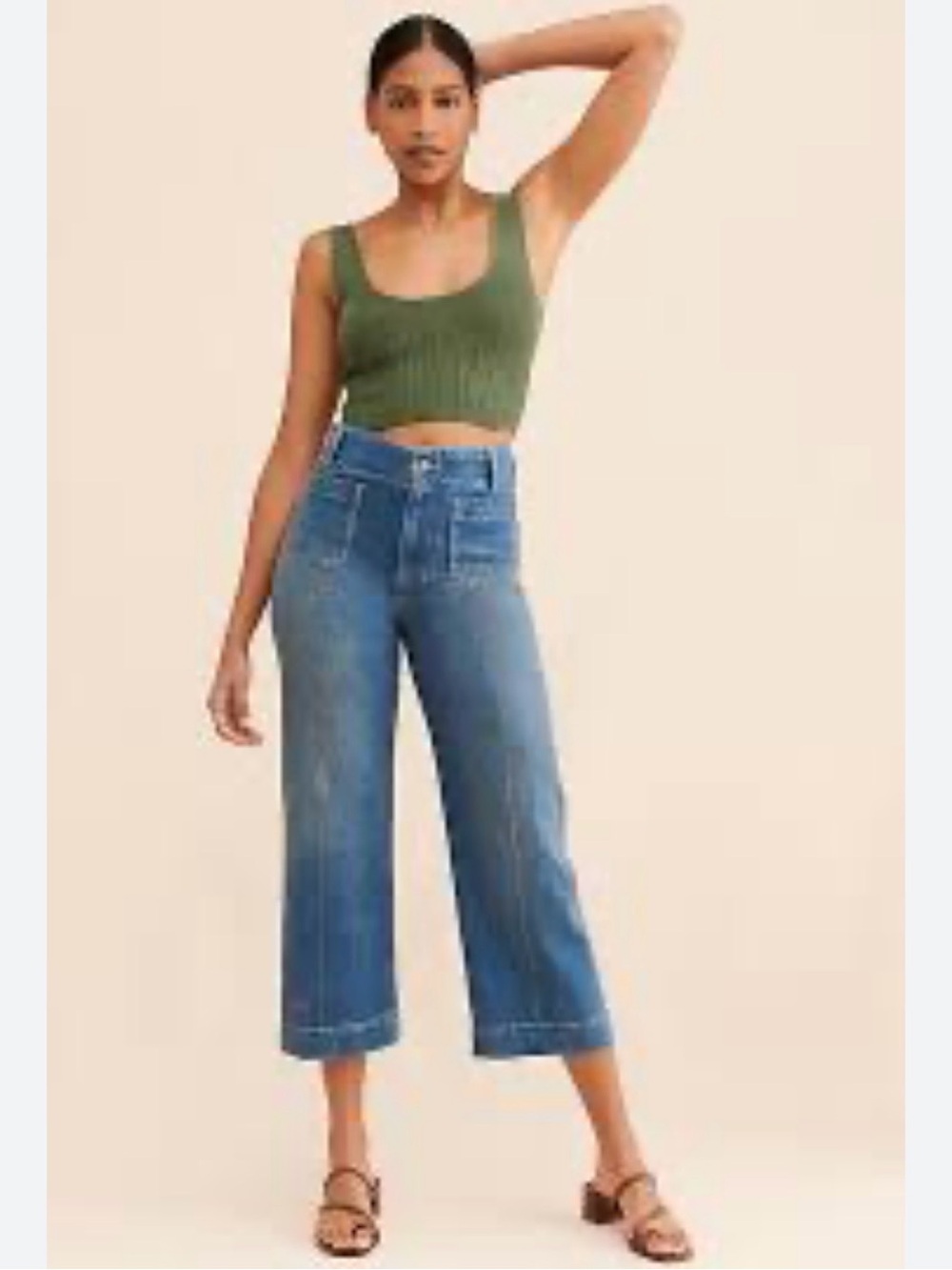 Anthropologie Pilcro and The Letterpress the skipper high rise wide leg jeans 32